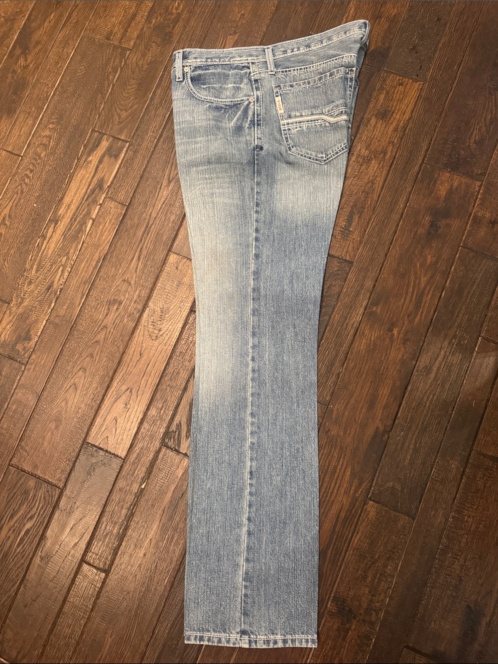 Mens Ian Cinch Light Wash Jeans - Picture 4 of 11